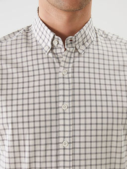 Slim Fit Uzun Kollu Ekose Erkek Oduncu G?mlek