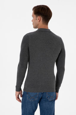 Erkek Antrasit Melanj Basic Kazak - U.s. polo assn фото 5