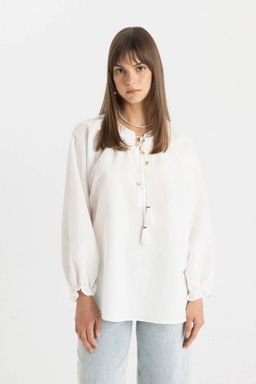 Рубашка-туника с длинным рукавом