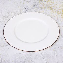 Тарелка фарфоровая "White magic Gold" 31см