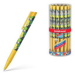 Цена за 3 шт. Ручка шар. автомат. ErichKrause "Color Touch Matic&Grip Lime" (56128) синяя, 0.7мм, корпус с принтом, грип