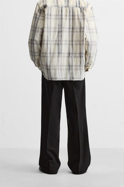 FLARED FIT PLEATED TROUSERS - Zara фото 3