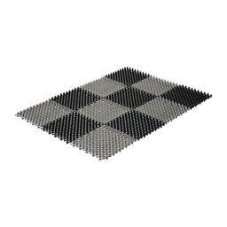 Коврик ТРАВКА 42*56см, черно-серый