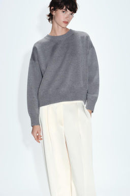 BASIC PLAIN KNIT SWEATSHIRT - Zara фото 25