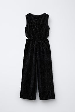 SPARKLY VELVET JUMPSUIT - Zara фото 2
