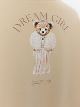 Теплое худи женское бежевое с начесом