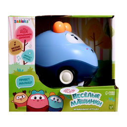 Музыкальная игрушка Весёлые машинки, звук, свет, синий - Zabiaka фото 6
