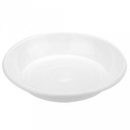 Поддон для цветочного горшка пластмассовый "Евро" д18см, h9см, белый (Россия)