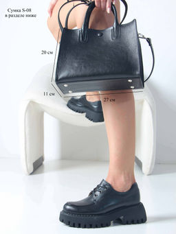 Туфли полуботинки EDART 202.14728 bl. Черный фото 5