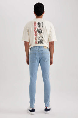 Супероблегающие джинсовые брюки с нормальной талией и очень узкими штанинами - Defacto фото 7