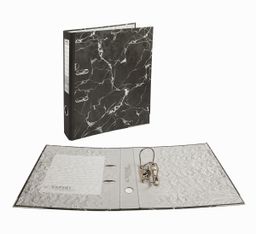 Expert Complete Регистратор под мрамор, мет.уг. 50 мм 50 шт. Classic Lite A4 арочный механ. (разб.) матовый черный EC101815