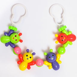 Растяжка на коляску/кроватку Веселые бабочки, 4 игрушки, Крошка Я