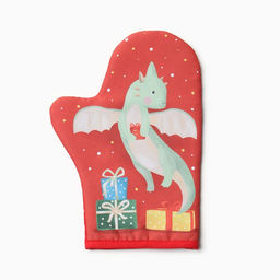 Набор кух. Доляна Подарок: варежка 20х28 см, прихватка 17х17 см, 35% хл, 65% пэ  фото 2