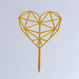 Топпер Сердце, геометрия