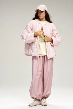 Куртка стеганная с натуральным наполнителем Pink - Erist store фото 2