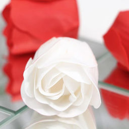 Мыльные розы, белые и красные, набор 6 шт. - SB BEAUTY фото 3