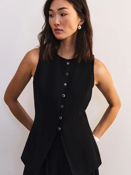 Приталенный жилет из вискозы / Zarina