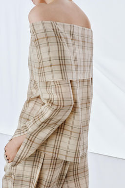 ZW COLLECTION CHECKS TOP - Zara фото 8
