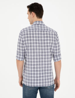 Lacivert Regular Fit Uzun Kollu G_mlek