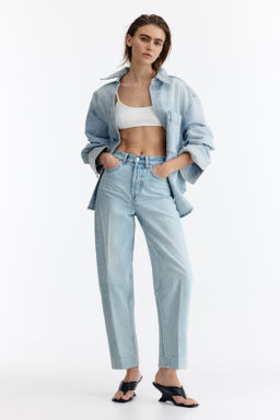 Barrel High Ankle Jeans - H&m фото 7