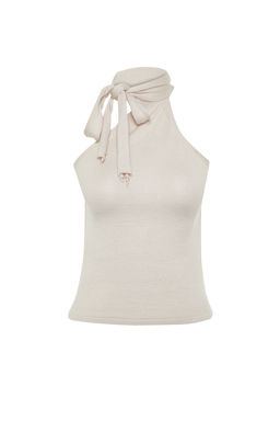 Trendyolmilla Tas Boyundan Asimetrik Baglamal? Bluz TWOSS24BZ00274  фото 7