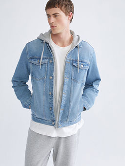 Standart Kal?p Erkek Jean Ceket