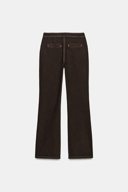 Z1975 STRAIGHT HIGH-WAIST JEANS WITH LACES - Zara фото 9