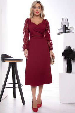 Платье Ночь нежна (бордовое) П11551 - Lt collection фото 4