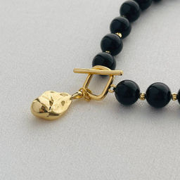 Колье из черного Турмалина (Шерл) 46 см