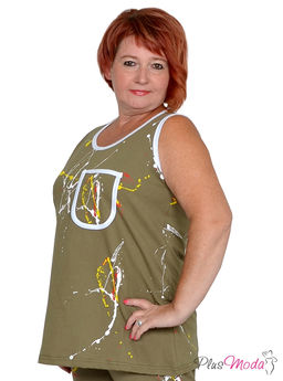 Майка Модель №1335 размеры 44-84 - Plusmoda фото 3