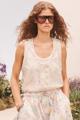 FLWRS SKRT CTTN / Crudo medio - Zara фото 3