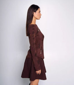 Джемпер #КТ1138, шоколадный - Dommod фото 2