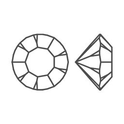 PRECIOSA 431-11-615 s SS08 страз цветн. 2.4 мм стекло 144 шт св.персиковый (lt.peach 90300)