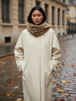 Большой, мягкий, тонкий и очень нежный двусторонний палантин с рисунком - Tantino фото 22