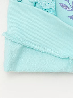 Bisiklet Yaka Elsa Bask?l? Uzun Kollu K?z ?ocuk Sweatshirt - Waikiki фото 3