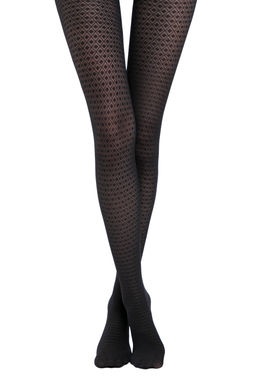 Колготки фантазийные CONTE ACCENT Колготки с рисунком nero  фото 7