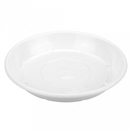 Поддон для цветочного горшка пластмассовый "Евро" д21см, h9см, белый (Россия)