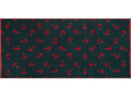 Полотенце махровое 6с102.411ж1 Якоря(т.зеленый1) 67х150см