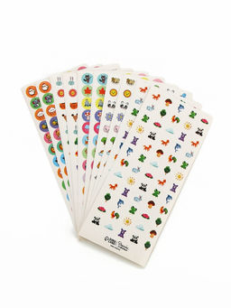 Цена за 3 шт. Наклейки детские оценки «Животные», 7×16 см, 10 листов