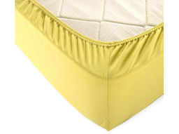 Простыня трикотажная на резинке 120*200*20 цв. попкорн