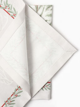 Набор салфеток сервировочных «Этель. Новогоднее чудо», 40×40 см - 4 шт., серые