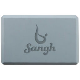 Блок для йоги Sangh, 23×15×8 см, серый