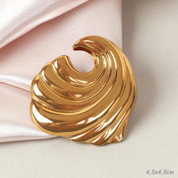 Брошь Волна / 5500G /уп 12/