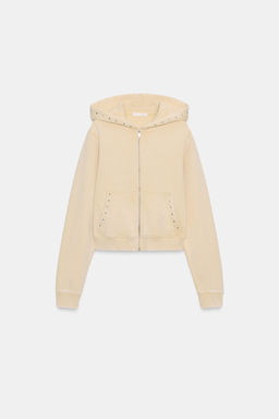 HOODIE WITH STUDS - Zara фото 16