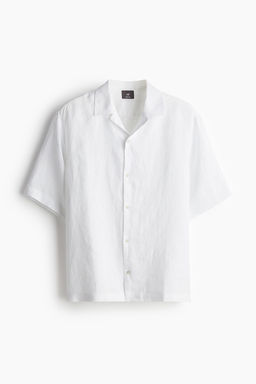 Camisa resort de lino Relaxed Fit - H&m фото 5