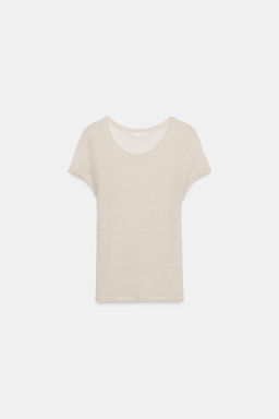 WOOL SHORT SLEEVE T-SHIRT - Zara фото 8
