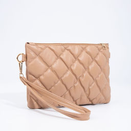 Сумка-клатч на молнии, цвет бежевый - Simaland фото 3