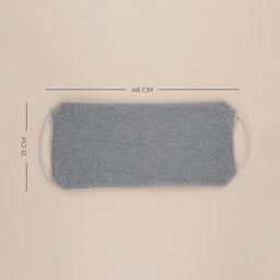 Мочалка - лента массажная SL Home «Ортика», хлопок, 48×21 см, серая