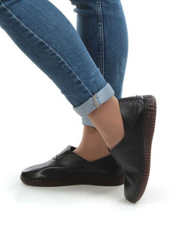 03-5915 BLACK Полуботинки женские (натуральная кожа)