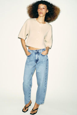 SHORT KNIT CARDIGAN - Zara фото 8